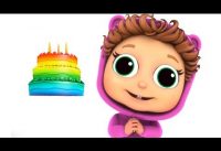 Happy Birthday Little Fishy | Educational | Learn Colors | Pink, Gold, Rainbow 18