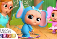 10 Little Elephants | Elephant Song | Nursery Rhyme & Kids Songs Little Angel 1