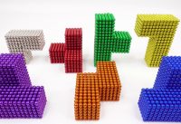 Tetris game with Magnet Balls | Magnet World 4k 2