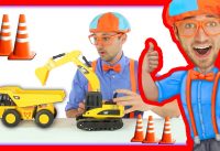 Learn about Construction Trucks with Blippi Toys 18