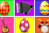 Surprise Eggs Toys for Kids teach Musical instruments | Educational Videos by BabyFirst 3