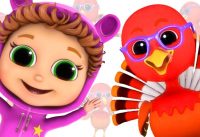 Five Little Turkeys | Educational | Counting Song | Nursery Rhymes | Singalong 16