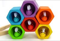 Learn Colors & Sorting with Preschool Toy Bees and Beehive! 1