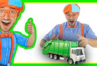 Compilation of Blippi Toys Videos | Garbage Trucks and more! 1