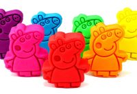 Learn Colors Peppa Pig Play Doh Molds Counting Learn Numbers Modelling Clay Creative Fun for Kids 3