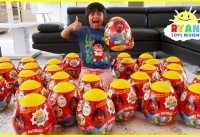 Giant Easter Egg Hunt Surprise Toys for kids Pretend Play with Ryan!!! 4