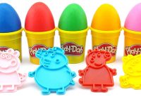 Play doh Learn Color Peppa Pig Family Mold Fun Creative 15