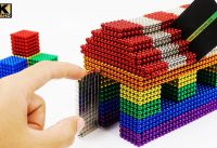 ASMR - How To Make Rainbow House With Tons of Magnet Balls | Magnet World 4K 1