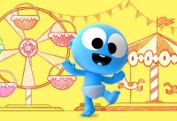 New Coloring Pages | Roller Coaster & Ferris Wheel with Goo Goo Baby & Color Crew for Kids & Babies 1