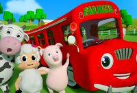 Wheels On The Bus Go Round And Round | 3D Nursery Rhyme Songs | Video For Children by Farmees 2