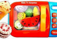 Learn Color Microwave Toy Ice Cream Fruit Squishy Wooden Toys Nursery Rhymes 2