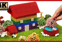 ASMR - How To Make Villa House & Dog House with MagneticBall, Slime | Pixel Art by Magnet World 4K 3