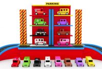 Learn Colors with Street Vehicles Toys Parking - Toy Cars for KIDS 2