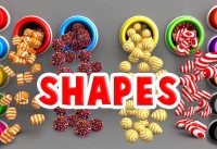 Learn Shapes for Toddlers Kids Babies with A Lot of 3D Candy Surprise Eggs 4