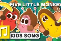 [Nursery Rhyme] FIVE LITTLE MONKEYS - English - Larva KIDS song 2