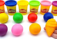 Learn Color with Play-doh balls Ice Cream Mold Fun and Creative 2