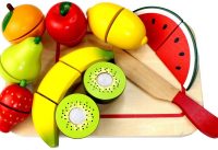 Learn Colors with Cutting Fruit Playset Velcro Fruits Toy Microwave & Play Doh Ice Cream for Kids 3