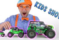 Monster Truck Toys for Kids - learn Shapes of the trucks while jumping and hiking 11