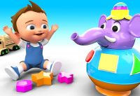 Learn Colors for Children with Baby Elephant Toy Shapes Truck 3D Kids Toddler Learning Educational 14