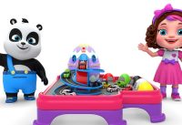 Pinky and Panda Fun Play With Street Vehicles Toys Sliding Toys and Car Parking 20