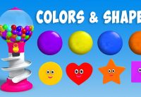 Colors and Shapes for Children to Learn with Gumball Machine - Learning Colors Videos for Children 3