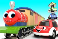 Learn Colors for Children with Wooden Toy Train Cartoon Cars 3D Kids Toddler Learning Educational 2