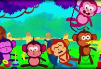 Five Little Monkeys Jumping On The Bed | Nursery Rhymes | Kids Songs | All Babies Channel 3