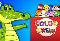 Learn Fun Colors With Crocodile and Wild Animals For Kids, Children & Babies 10