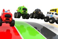 Colors for Children to Learn with Monster Street Vehicles Toys - Toy Cars for KIDS 18