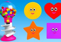 Shapes for Children to Learn with Gumball Machine - Learning Shapes Videos for Children 1