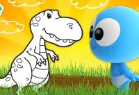 Dinosaurs for Kids | GooGoo Baby Coloring Pages | Educational Cartoon Videos by BabyFirst 13