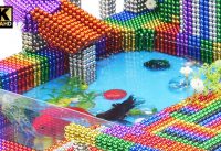 DIY - How To Make Brick Castle Swimming Pool From Magnetic Balls (Satisfying) | Relaxing Video 20