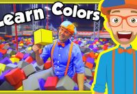 Learn Colors with Blippi at an Indoor Trampoline Park 2