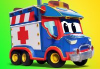 Trucks videos for kids - The SUPER AMBULANCE for children - Super Truck in Car City ! 3