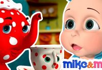 I am a Little Teapot | Nursery Rhymes with Lyrics | English Songs | Kids Videos by Mike and Mia 11