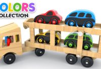 Colors for Children to Learn with Car Transporter Car Toys - Colors Collection for Children 7