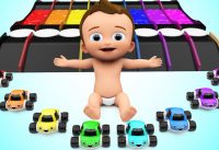 Cartoon Monster Cars Color Change Water Tracks Toys - Learn Colors for Children Toy Cars for Kids 2