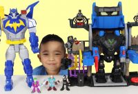 Robo Batcave Playset Kids Toy Unboxing And Playing With Batman Robin Joker Ckn Toys 13