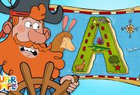 Alphabet Adventure on "A" Island | Captain Seasalt And The ABC Pirates | Educational Cartoon 6