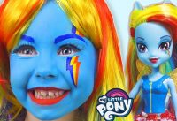 Alice Smile as a Rainbow Dash My Little Pony play with doll Equestria Girl 3