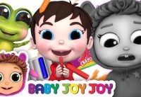 The Crayon Family Song | Finger Family Song | Learn Colors | Baby Joy Joy 2