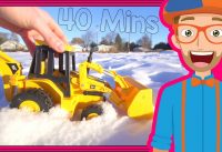 Educational Videos for Toddlers with Blippi | Backhoes and Colors! 1