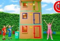 Giant Cardboard House and other funny Adventures for kids with Chris 2