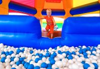 Vlad and Niki play in Inflatable Castle and other funny challenges for kids 3