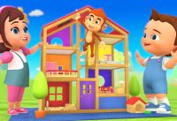 #DIY Wooden Doll House for Kids | 3D Animated Cartoon Kids Educational Little Babies Fun Play Videos 2