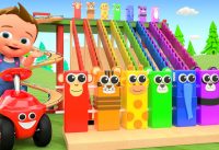 Learn Colors Animals Names - Little Baby Play Small World Tumbling Toys For Kids Toddlers DIY Videos 2