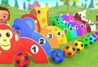 Learning Numbers for Children with Little Babies Fun Play Wooden Hammer Soccer Ball Animal Toys Edu 13