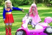 Alice Pretend Super Hero Girls & helps Princesses 6