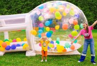 Chris and Mom build inflatable playhouse and other funny stories for kids 13