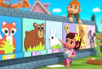 Learn Animal Names with Little Baby Fun Play Wall Art Paper Cut Outs Toy Set 3D Kids Educational 18